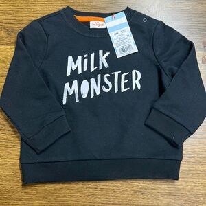 NEW Milk Monster Sweatshirt‎ 12 M